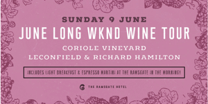 June Long Weekend Wine Tour