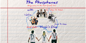 The Phosphenes Bring Peace to the East (Coast) Tour poster